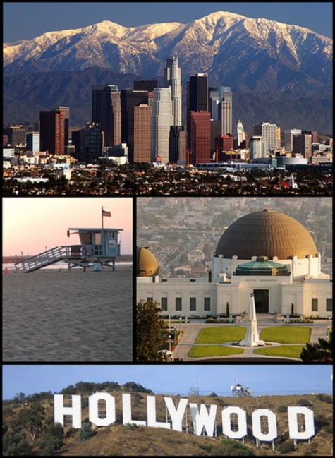 Varias vistas de la ciudad de Los Angeles