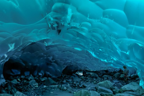 Glaciar mendenhall desde su interior
