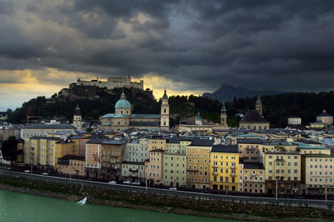 Una vista de la zona antigua de Salzburgo 