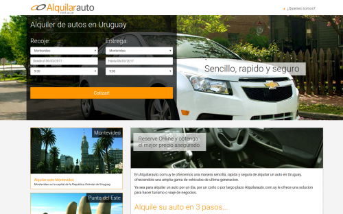 Alquilar auto en Montevideo